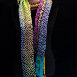 Blue/Green Cotton-Bamboo Adventure Scarf